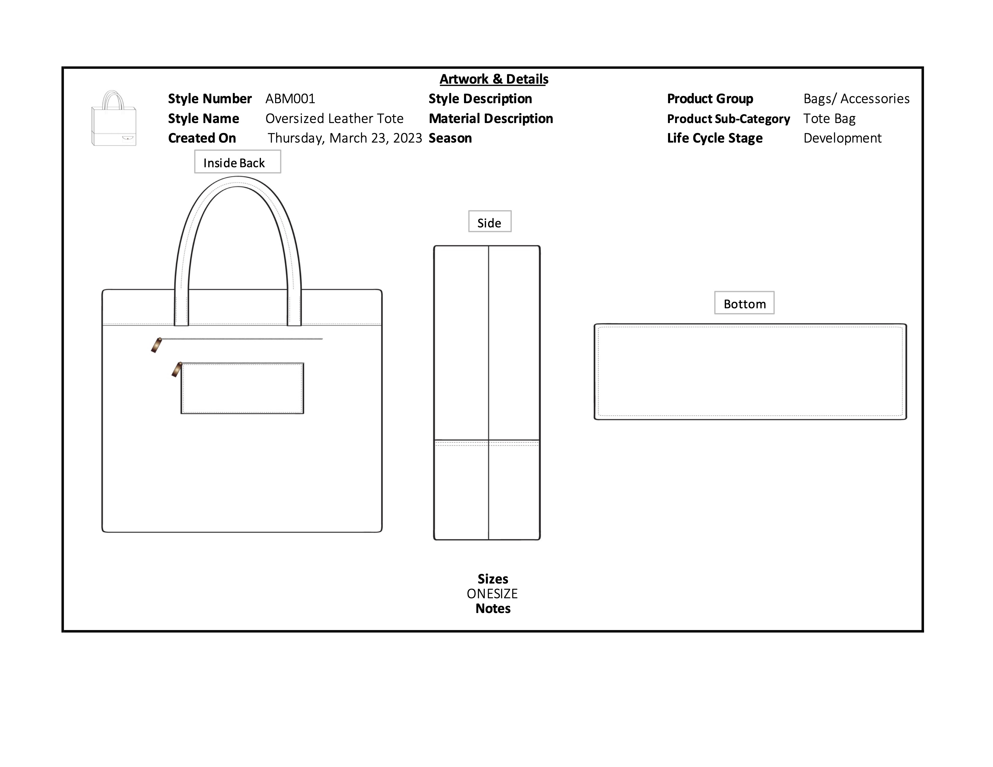 Leather Tote Tech Pack — image 2