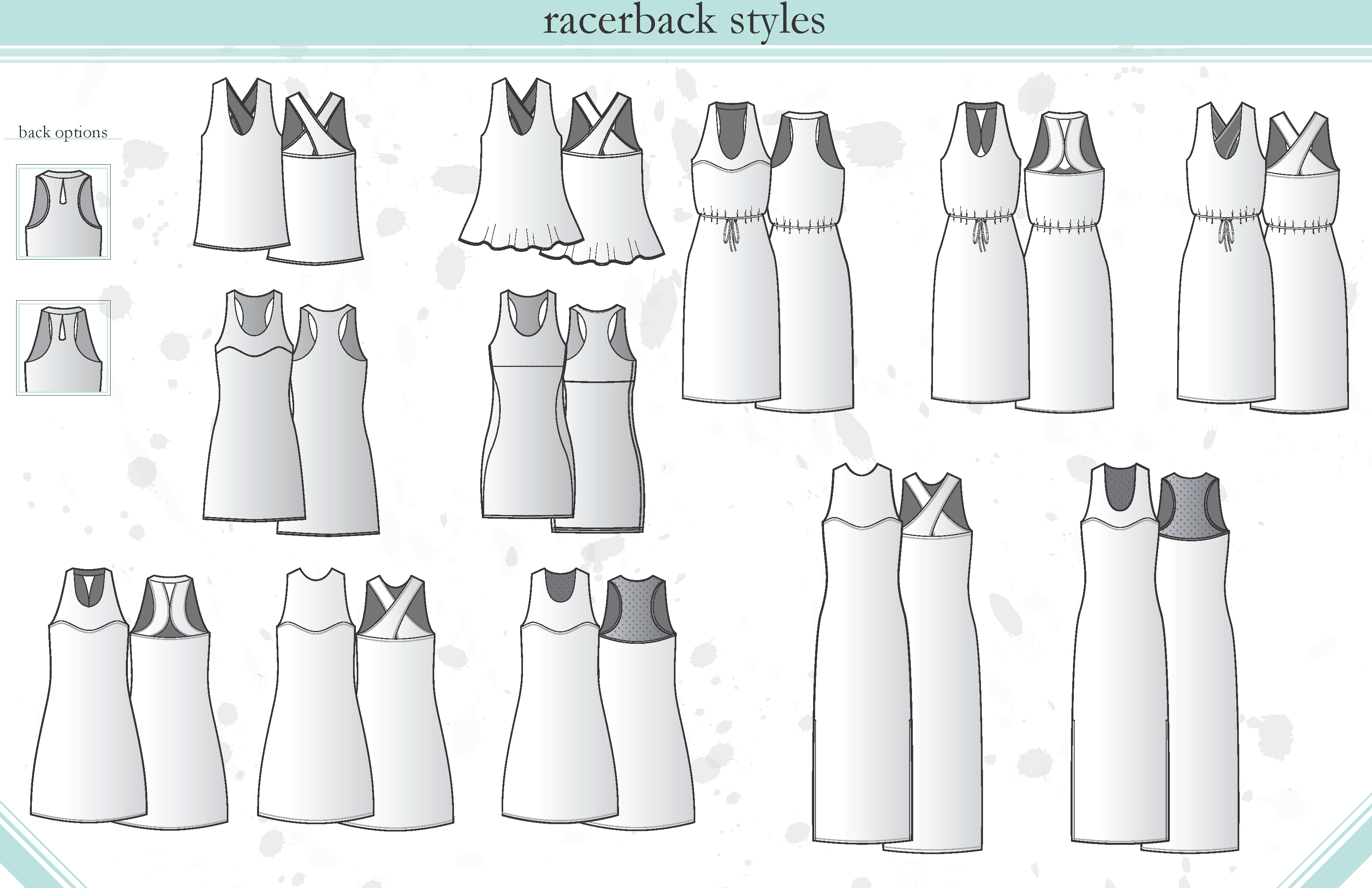 P Racerback Styles