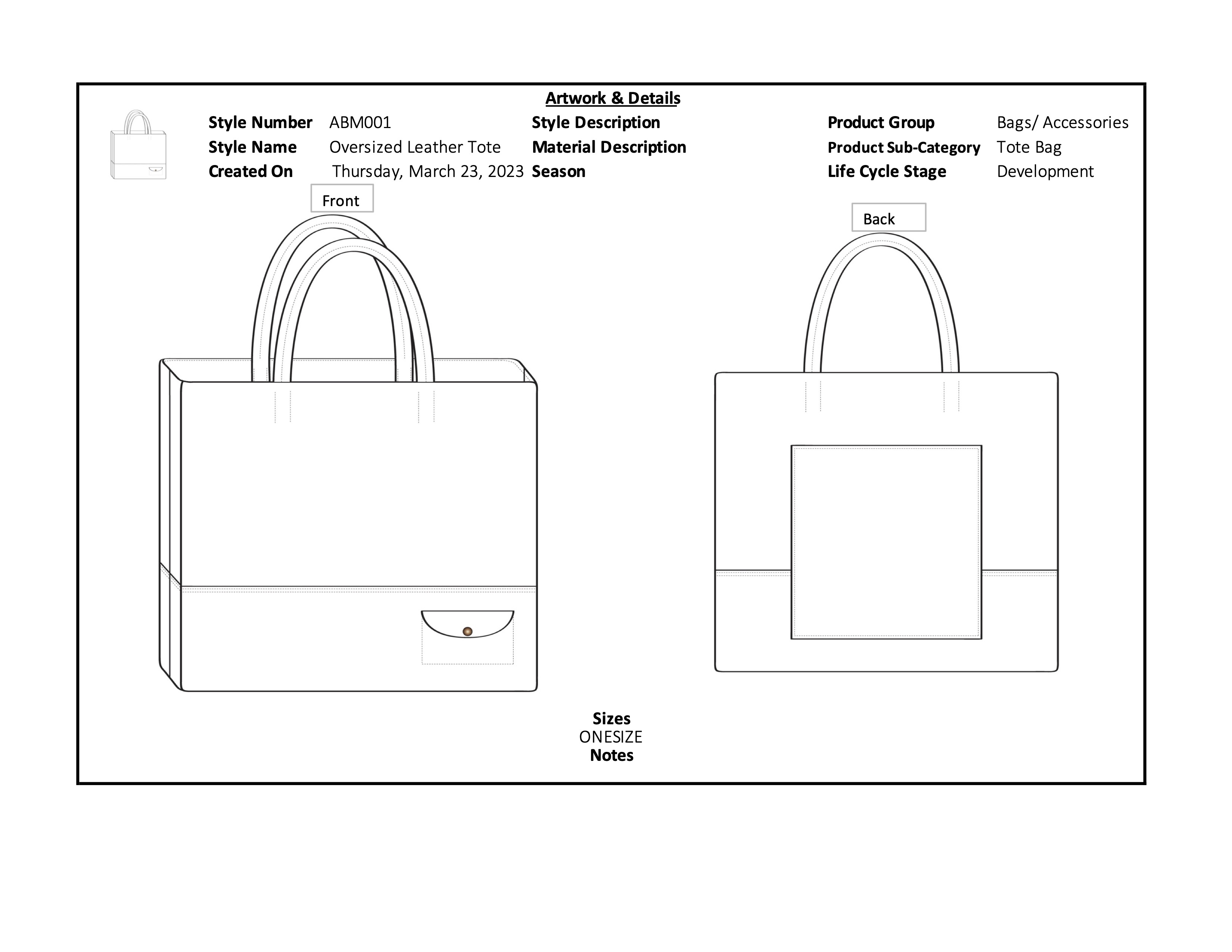 Leather Tote Tech Pack — image 1